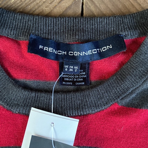 French Connection NWT Bambi Striped Sweater Dress - Picture 3 of 13